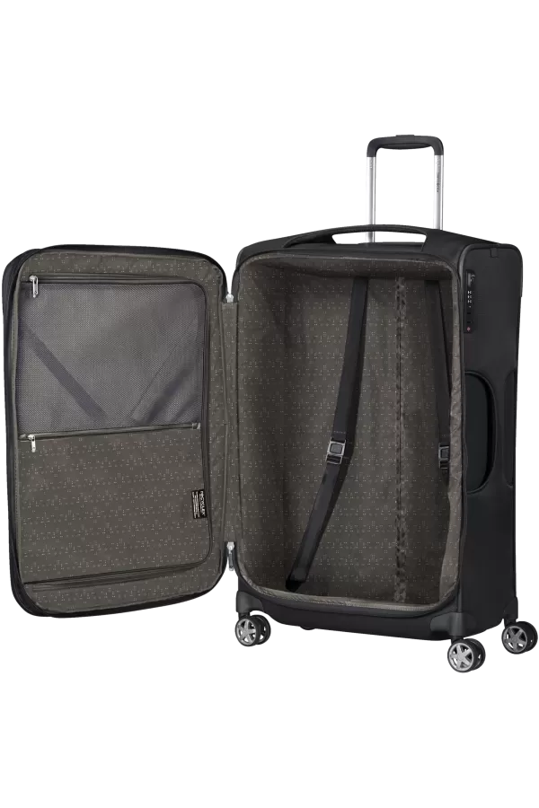 Mala de Viagem Grande 71cm Expansível 4 Rodas Preta - D'Lite | Samsonite