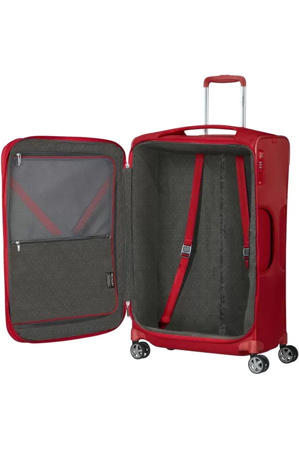 Mala de Viagem Grande 71cm Expansível 4 Rodas Vermelho Chili - D'Lite | Samsonite