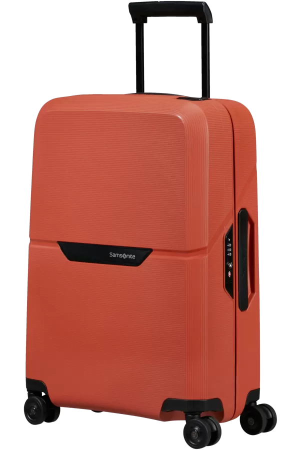 Mala de Cabine 55cm 4 Rodas Laranja Bordo - Magnum Eco | Samsonite