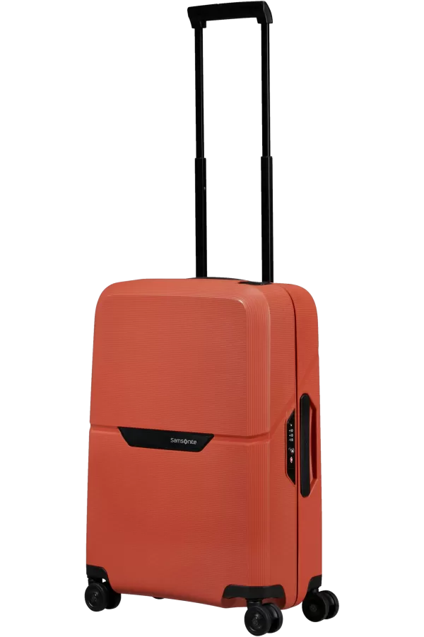 Mala de Cabine 55cm 4 Rodas Laranja Bordo - Magnum Eco | Samsonite