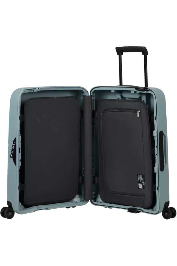 Mala de Cabine 55cm 4 Rodas Azul Gelo - Magnum Eco | Samsonite