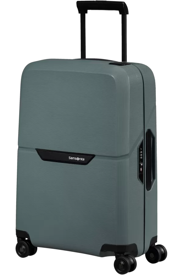 Mala de Cabine 55cm 4 Rodas Cinza Petróleo - Magnum Eco | Samsonite