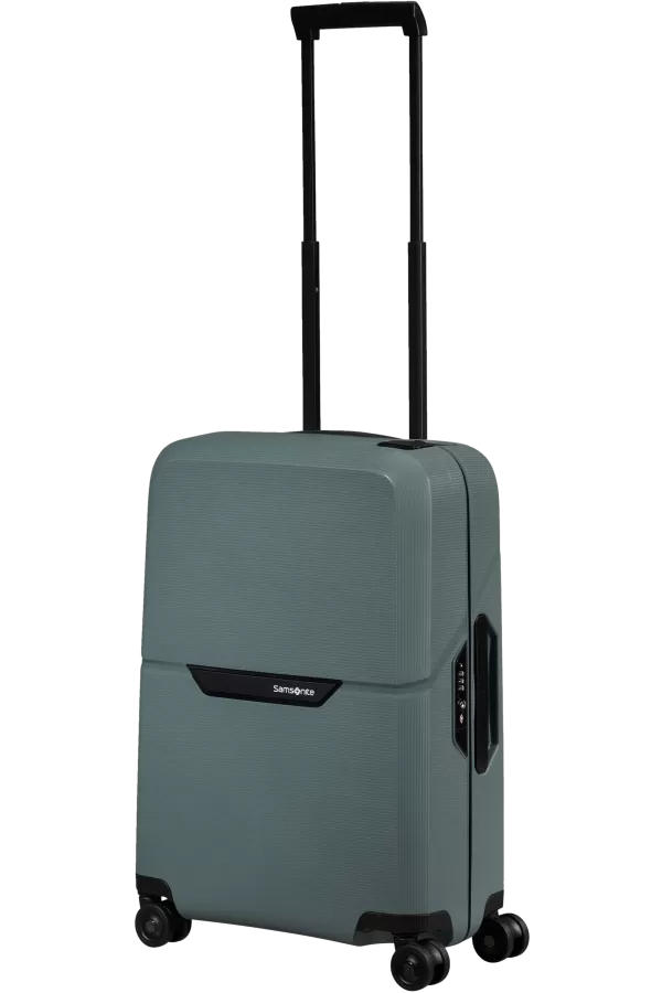 Mala de Cabine 55cm 4 Rodas Cinza Petróleo - Magnum Eco | Samsonite