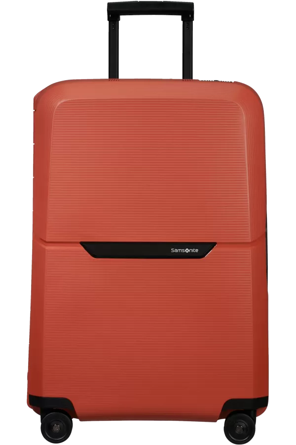 Mala de Viagem Média 69cm 4 Rodas Laranja Bordo - Magnum Eco | Samsonite