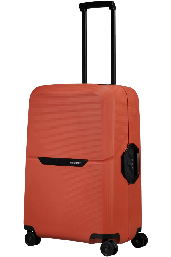 Mala de Viagem Média 69cm 4 Rodas Laranja Bordo - Magnum Eco | Samsonite