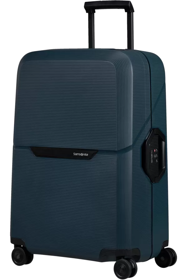 Mala de Viagem Média 69cm 4 Rodas Azul Meia-Noite - Magnum Eco | Samsonite