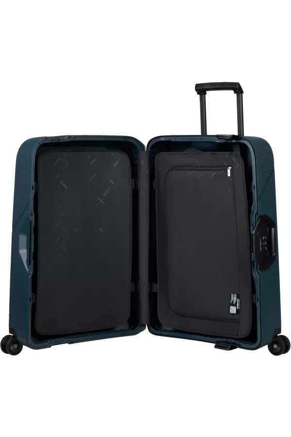 Mala de Viagem Média 69cm 4 Rodas Azul Meia-Noite - Magnum Eco | Samsonite