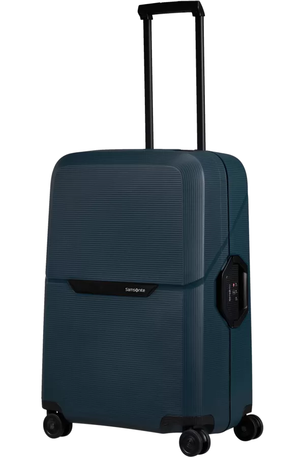 Mala de Viagem Média 69cm 4 Rodas Azul Meia-Noite - Magnum Eco | Samsonite