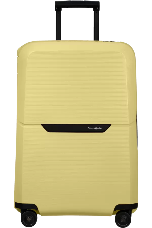 Mala de Viagem Média 69cm 4 Rodas Amarelo Pastel - Magnum Eco | Samsonite