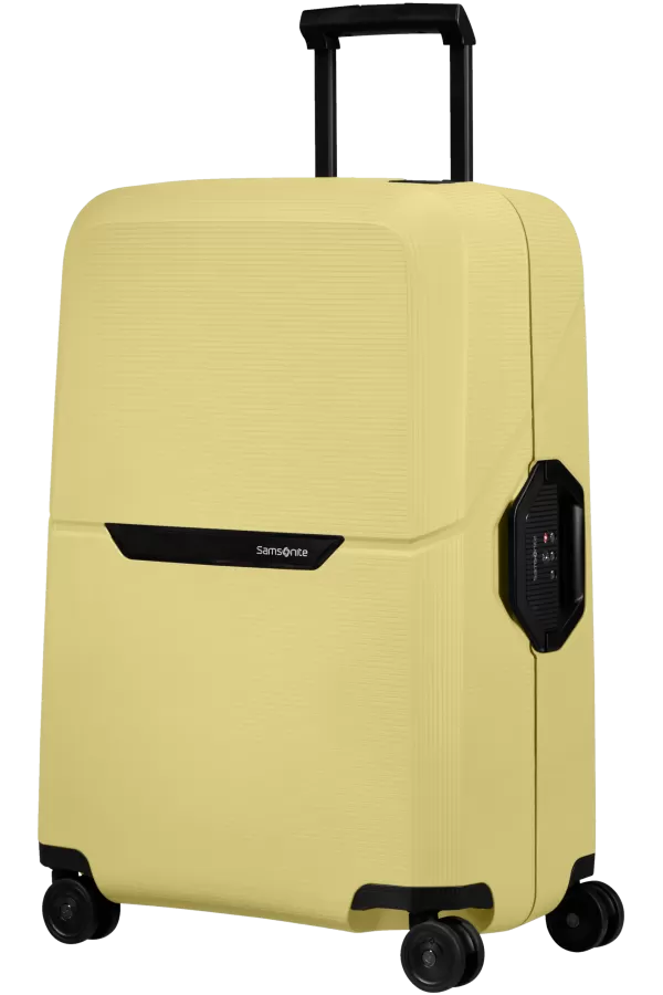 Mala de Viagem Média 69cm 4 Rodas Amarelo Pastel - Magnum Eco | Samsonite