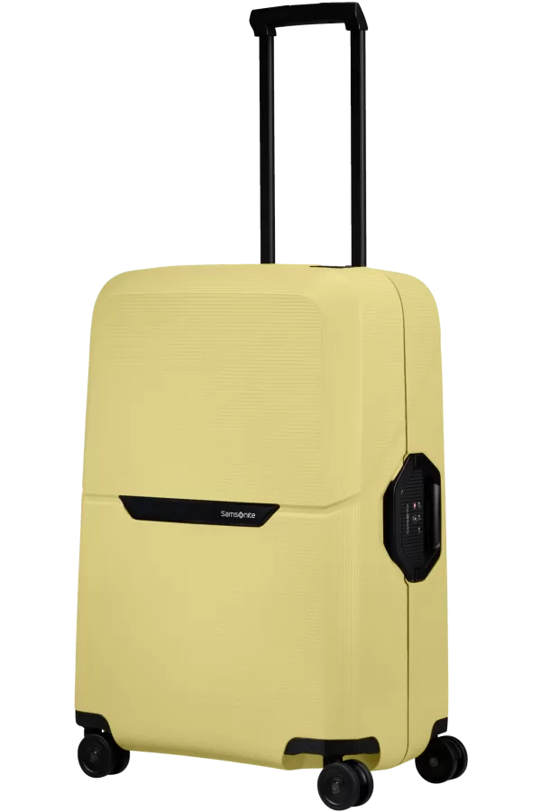 Mala de Viagem Média 69cm 4 Rodas Amarelo Pastel - Magnum Eco | Samsonite