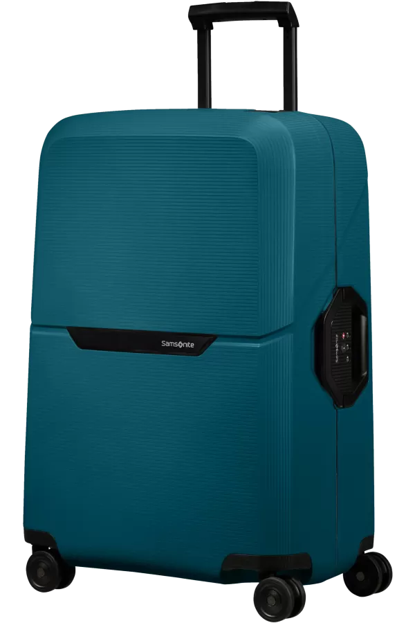 Mala de Viagem Média 69cm 4 Rodas Azul Petróleo - Magnum Eco | Samsonite