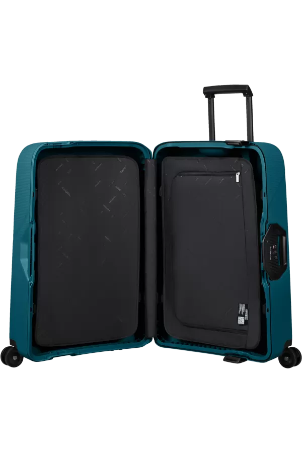 Mala de Viagem Média 69cm 4 Rodas Azul Petróleo - Magnum Eco | Samsonite