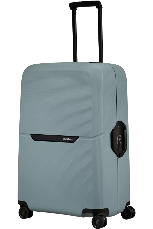 Mala de Viagem Grande 75cm 4 Rodas Azul Gelo - Magnum Eco | Samsonite