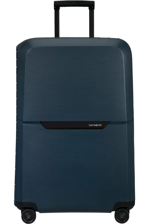 Mala de Viagem Grande 75cm 4 Rodas Azul Meia-Noite - Magnum Eco | Samsonite