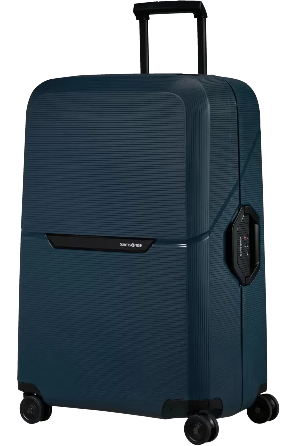 Mala de Viagem Grande 75cm 4 Rodas Azul Meia-Noite - Magnum Eco | Samsonite