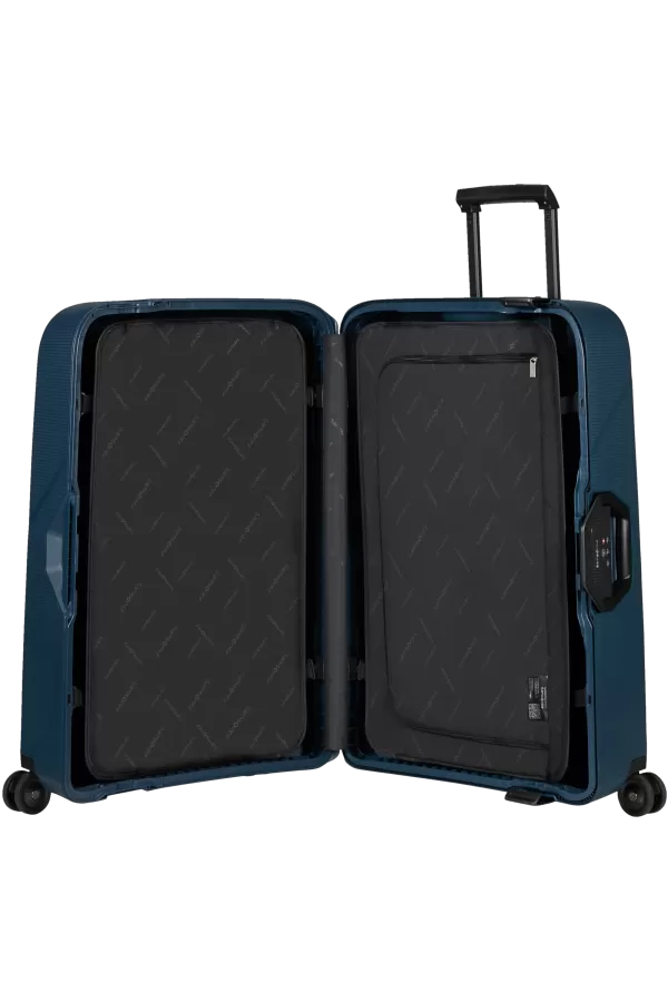 Mala de Viagem Grande 75cm 4 Rodas Azul Meia-Noite - Magnum Eco | Samsonite