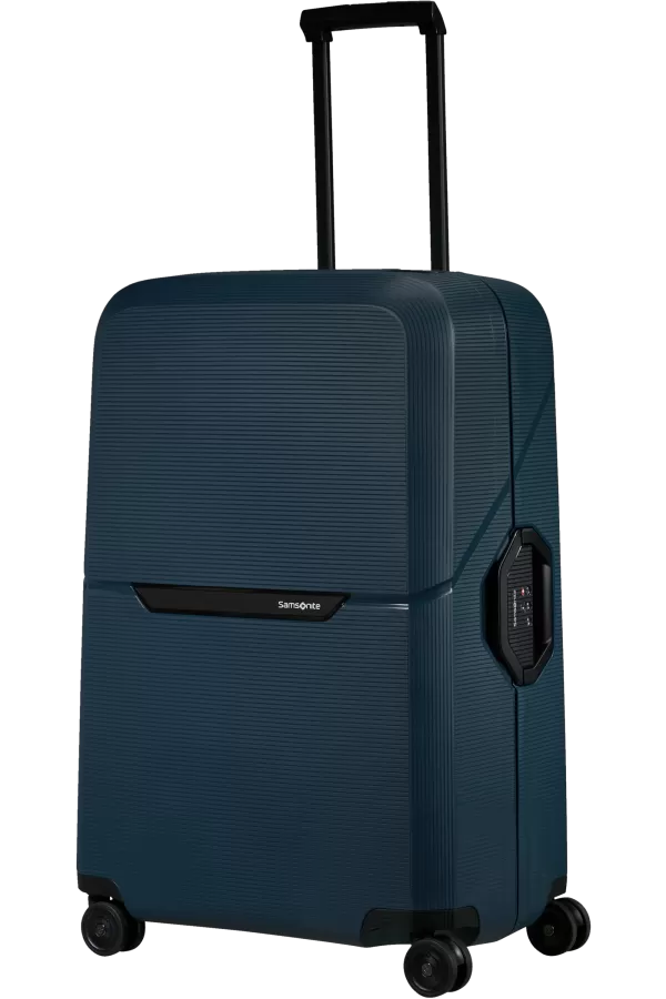 Mala de Viagem Grande 75cm 4 Rodas Azul Meia-Noite - Magnum Eco | Samsonite