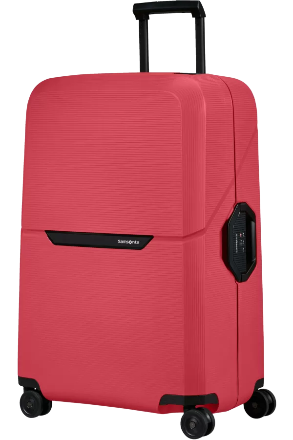 Mala de Viagem Grande 75cm 4 Rodas Gerânio Vermelho - Magnum Eco | Samsonite