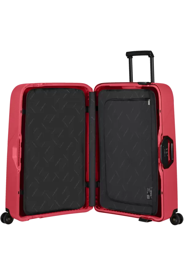 Mala de Viagem Grande 75cm 4 Rodas Gerânio Vermelho - Magnum Eco | Samsonite