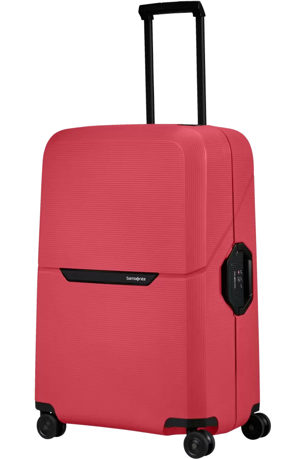 Mala de Viagem Grande 75cm 4 Rodas Gerânio Vermelho - Magnum Eco | Samsonite