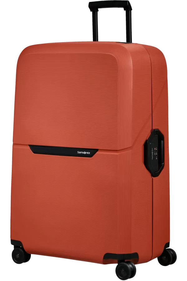 Mala de Viagem Extragrande 81cm 4 Rodas Laranja Bordo - Magnum Eco | Samsonite