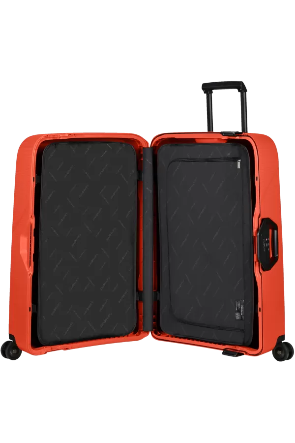 Mala de Viagem Extragrande 81cm 4 Rodas Laranja Brilhante - Magnum Eco | Samsonite