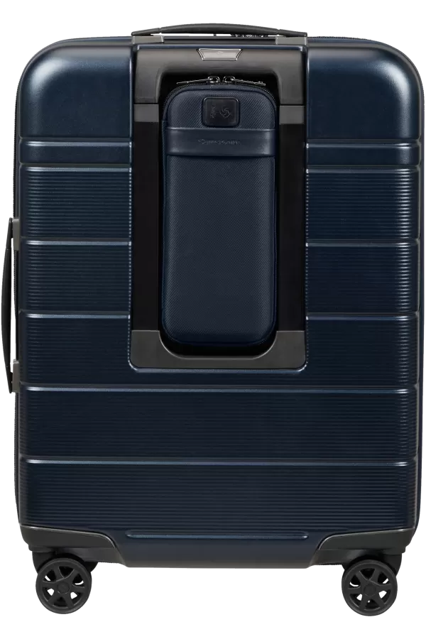 Mala de Cabine 55cm Expansível 4 Rodas com Bolsa Deslizante Azul Escuro - Neopod | Samsonite
