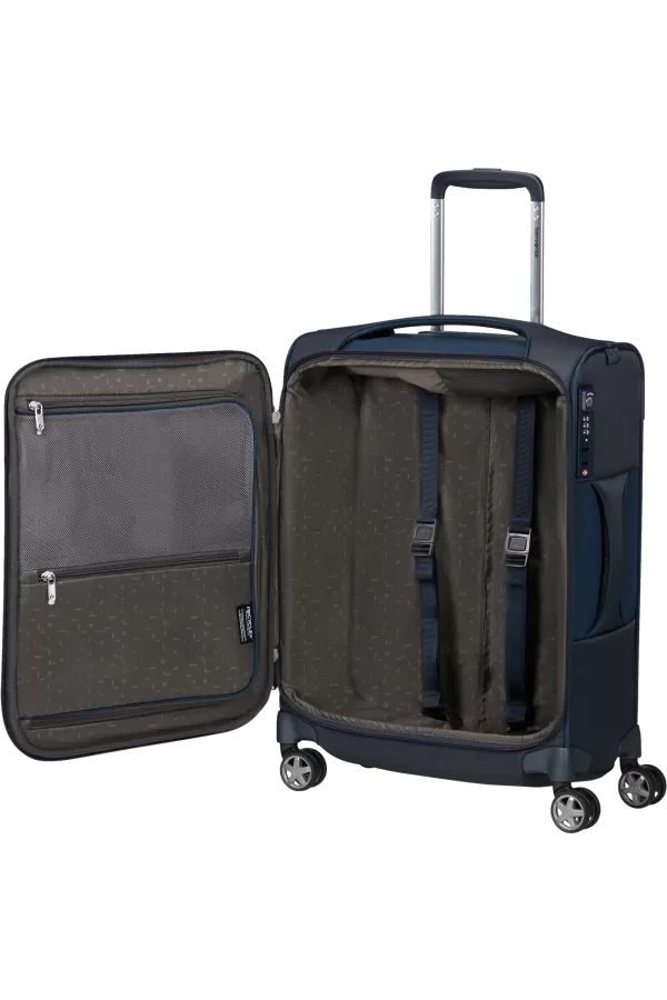 Mala de Cabine 55cm 4 Rodas Azul Meia-Noite - D'Lite | Samsonite