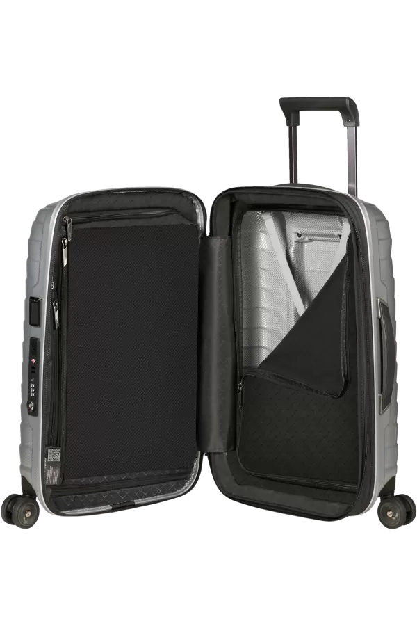 Mala de Cabine 55/35cm Expansível 4 Rodas Prateada - Proxis | Samsonite